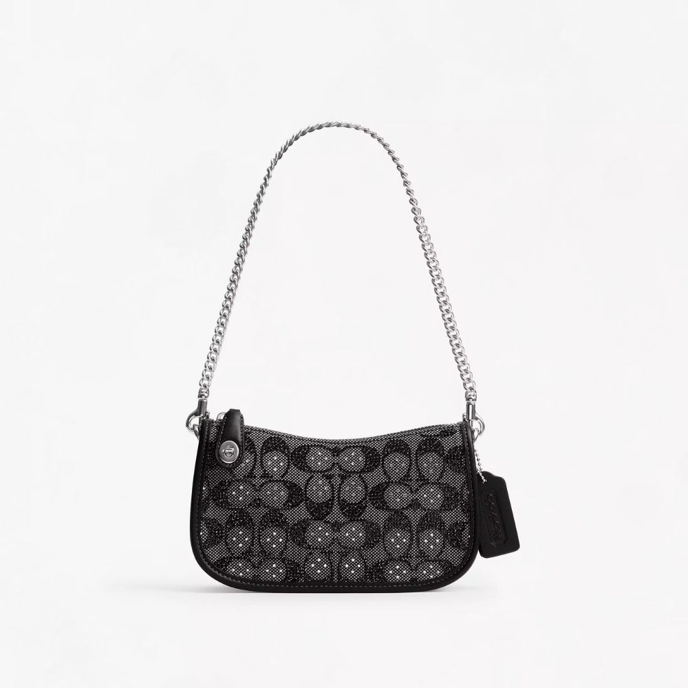 Crystal Jacquard Black Bag Collection