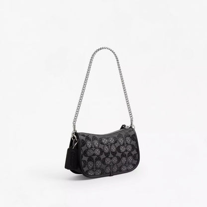 Crystal Jacquard Black Bag Collection