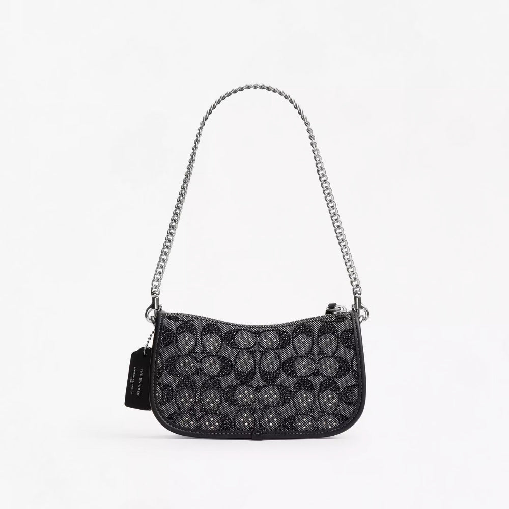 Crystal Jacquard Black Bag Collection