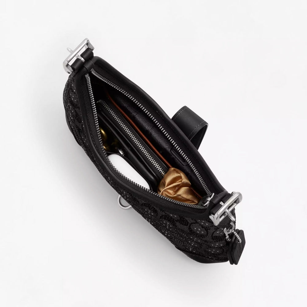 Crystal Jacquard Black Bag Collection