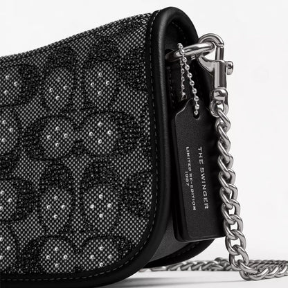 Crystal Jacquard Black Bag Collection